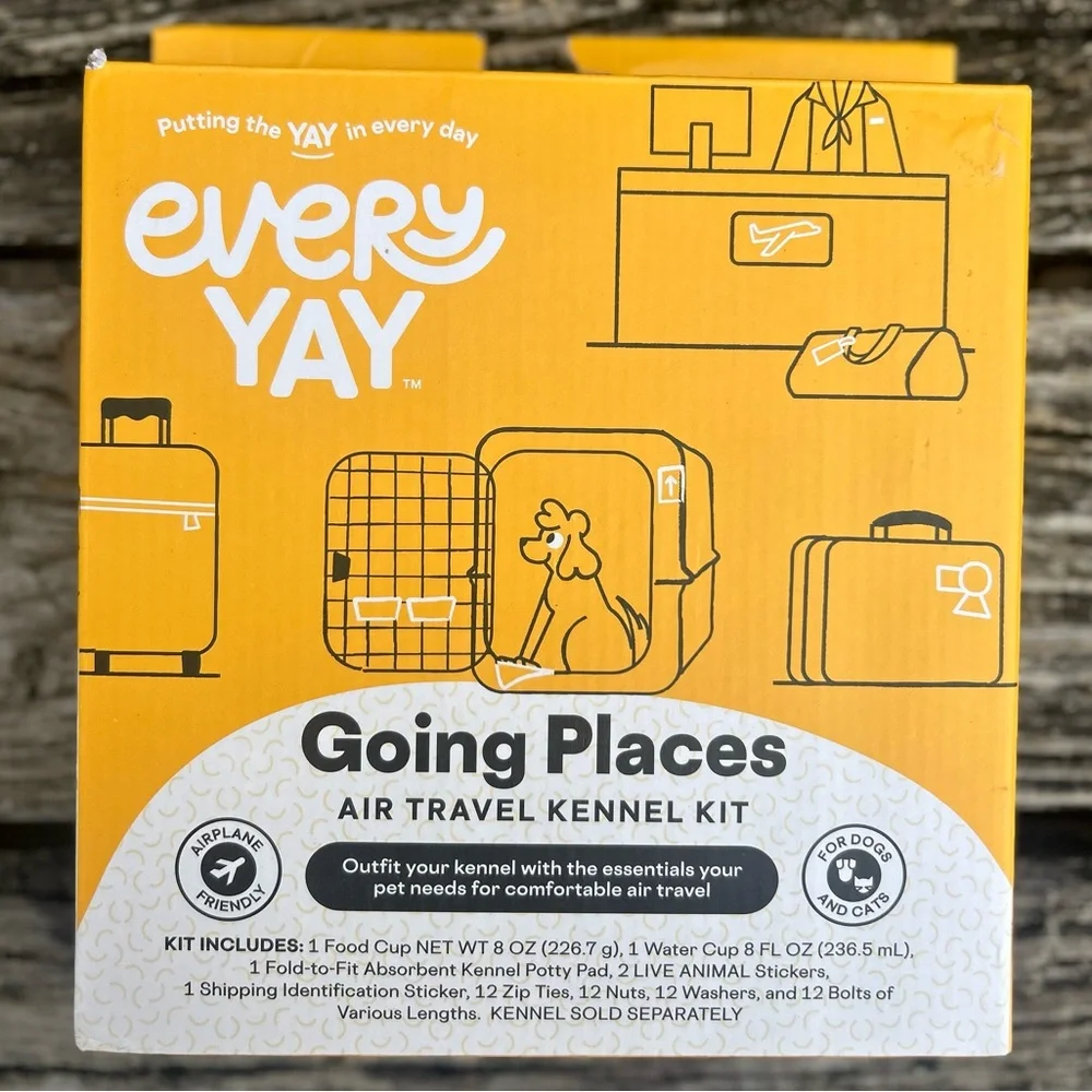 New in Box EveryYay Going Places Air Travel Dog Kennel Kit E1